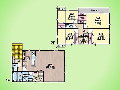 間取り：○間取り図○