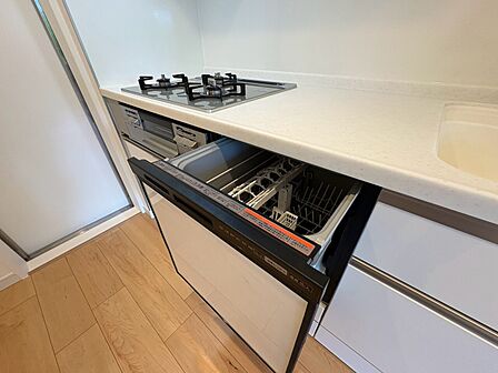 ビルトイン食器洗い乾燥機付きのシステムキッチンです