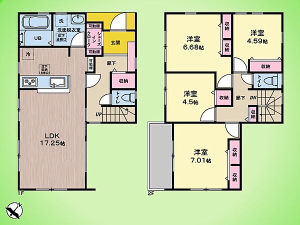 間取りを拡大表示