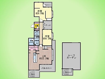 2LDK 間取り