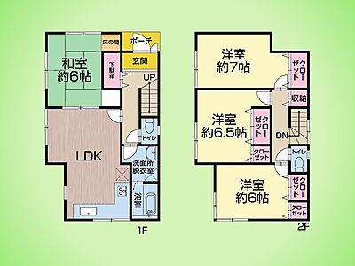 間取り：○間取り図○