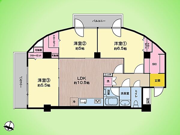 間取りを拡大表示