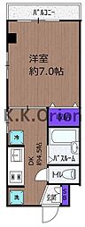 メナージュ桜台 1DKの間取図画像