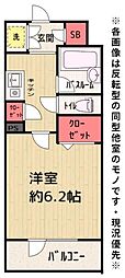 ベルファース練馬 1Kの間取図画像