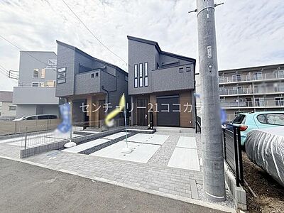 外観:八王子市緑町の新築一戸建て 2026年6月11日撮影 外観:八王子市緑町の新築一戸建て 2026年6月11日撮影