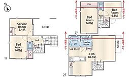 八王子市大和田町3丁目　新築一戸建て・全1棟