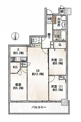間取り：3LD...