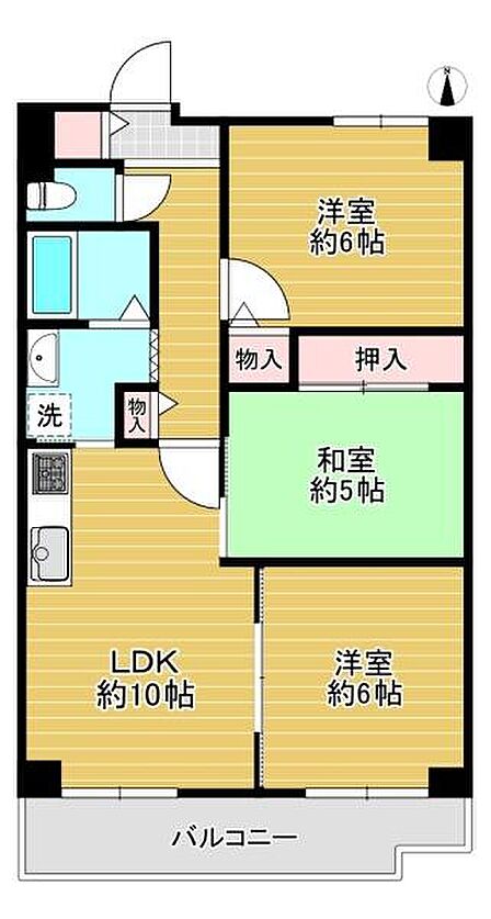 3LDK 間取り