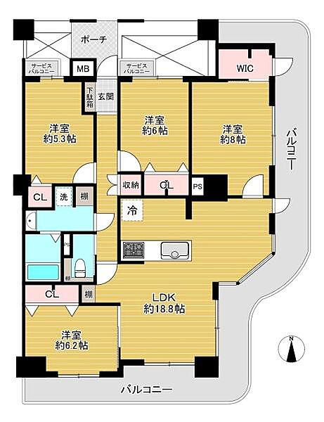 間取りを拡大表示