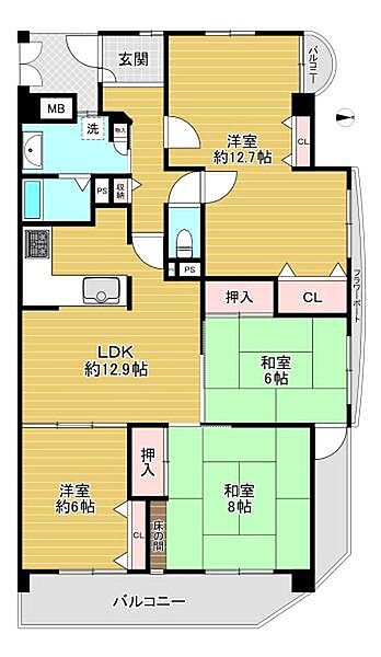 間取りを拡大表示