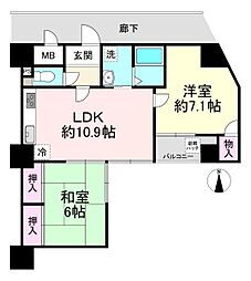 間取図画像 2LDK