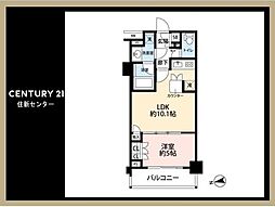 ダイナシティ高円寺 1LDKの間取図画像