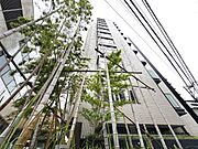 竹林を連想させる植栽が、落ち着きある和の雰囲気があります。