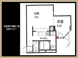 ビューパレー新宿新都心 1LDKの間取図画像