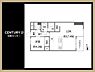 間取り：専有面積51.08平米　バルコニー4.11平米　1LDK　収納充実！