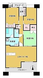 ベラージュ桜井 3LDKの間取図画像