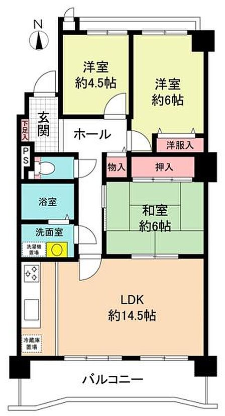3階部分の3LDK間取り!