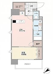 デュオステージ横濱天王町 1LDKの間取図画像