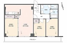 ストークマンション上大岡 3LDKの間取図画像