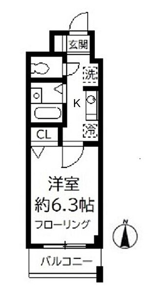 M-FLAT420 230｜千葉県松戸市松飛台(賃貸マンション1K・2階・21.00㎡)の写真 その2