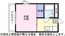 アーバンハウス21 1Kの間取図画像