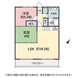 ノーザンレイク米原 3LDKの間取図画像