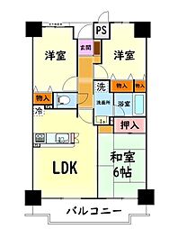 ライオンズマンション泉北忠岡 3LDKの間取図画像