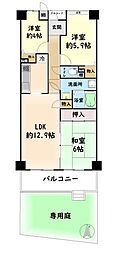 マスターズ・エル二色の浜 3LDKの間取図画像