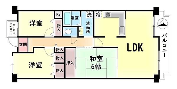 間取りを拡大表示