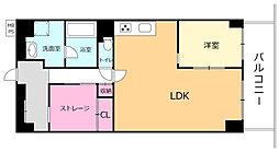 日商岩井緑地公園マンション 2LDKの間取図画像