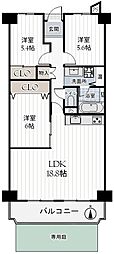 ローレルハイツ東天美 3LDKの間取図画像
