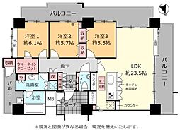 サンクレスト浦添宮城 3LDKの間取図画像
