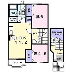 セレーノ1 2LDKの間取図画像