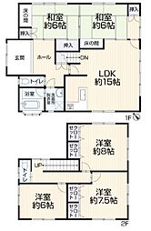 藤枝市平島　中古住宅 5LDKの間取り