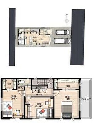 間取り 清水区八坂西町　分譲住宅　全2棟　2号棟