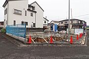 建築中の現地