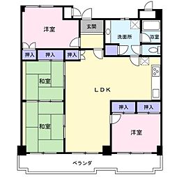 サンミエール千歳 4LDKの間取図画像