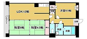 イマージュ安部山公園 202 ｜ 福岡県北九州市小倉南区湯川4丁目21-2（賃貸マンション3LDK・2階・70.76㎡） その2