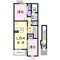 CASA LAFORET (カーサ・ラフォーレ)  ｜ 大阪府羽曳野市西浦４丁目（賃貸アパート2LDK・2階・53.58㎡） その2