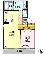 ブリジャール 105 ｜ 大分県中津市中殿町３丁目7-4（賃貸アパート1LDK・1階・48.38㎡） その2