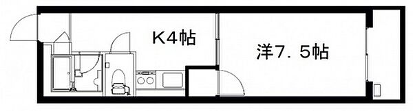 広島県広島市西区楠木町4丁目(賃貸マンション1K・2階・29.97㎡)の写真 その2