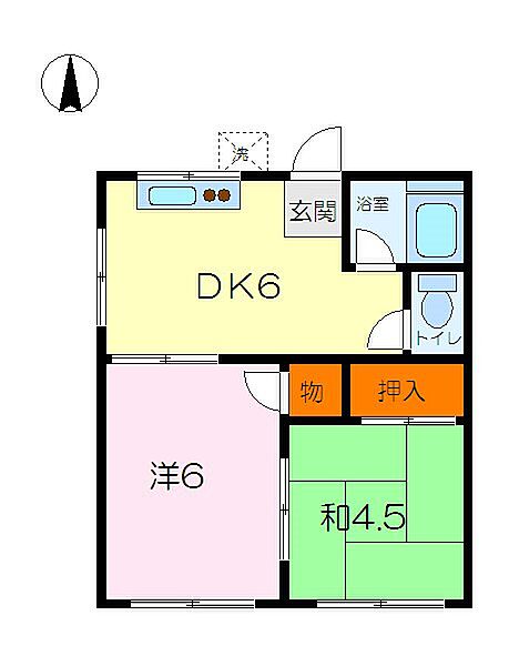 ハイツレバンカ ｜神奈川県横浜市金沢区高舟台２丁目(賃貸アパート2DK・2階・30.48㎡)の写真 その2