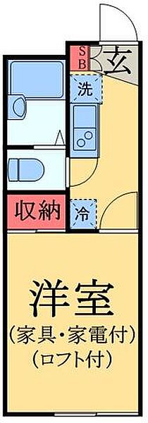 千葉県千葉市中央区大巌寺町(賃貸アパート1K・1階・19.87㎡)の写真 その2