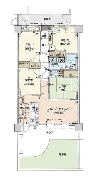 間取りを拡大表示