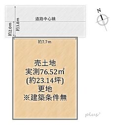 北区衣笠氷室町　売土地(建築条件無)