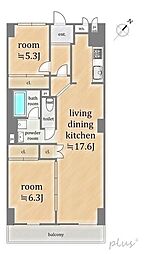 間取図画像 2LDK
