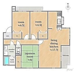 間取図画像 3LDK