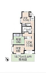 ライオンズマンション相模が丘 3LDKの間取図画像