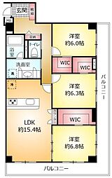 ライフプラザ六実 3LDKの間取図画像
