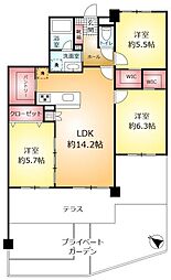 ライオンズマンション北小金第2 3LDKの間取図画像